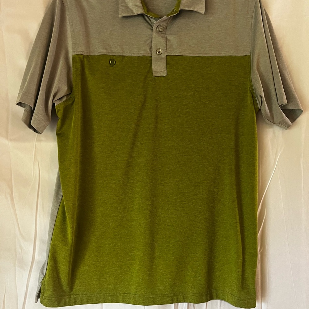 Callaway Green and Gray Golf Polo Shirt Sporty Style